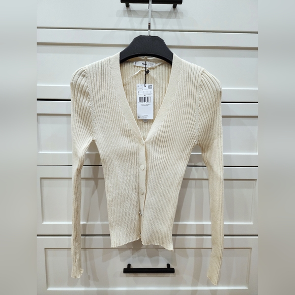 Mango Ribbed Knit Cardigan - Picture 2 of 3